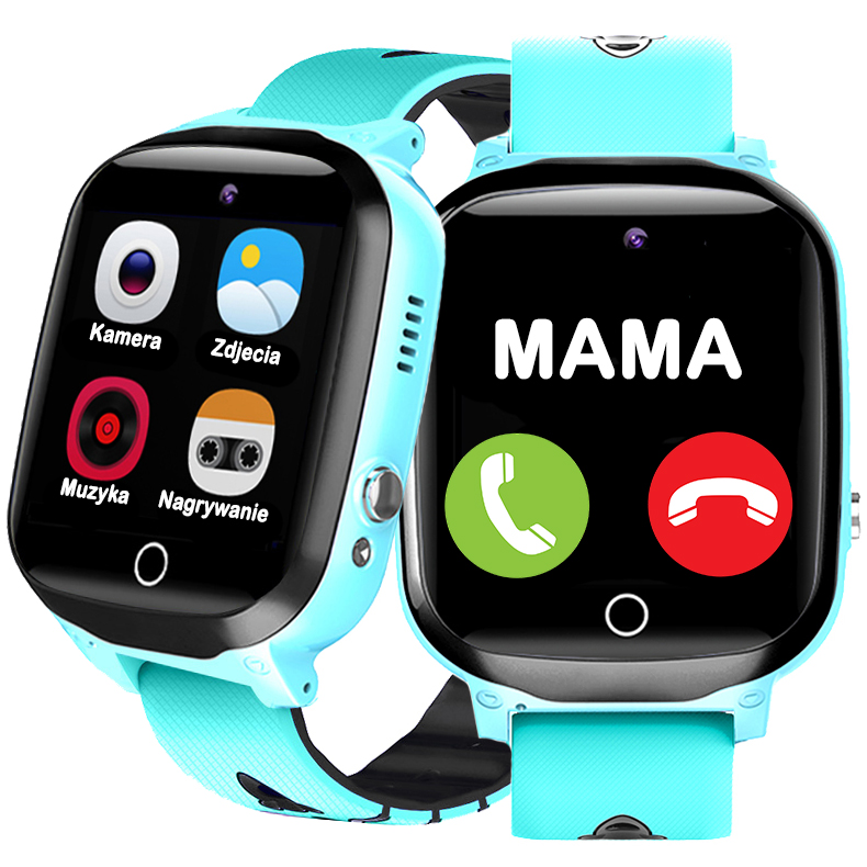 Inteligentné hodinky pre deti JG Inteligentné hodinky pre deti SIM Calls Menu PL modrá